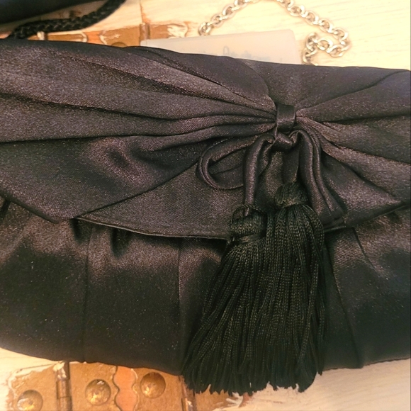 Lot of 3 Vintage Womens Evening Bags-- Tassels/Beaded/Black/Satin - Picture 2 of 4